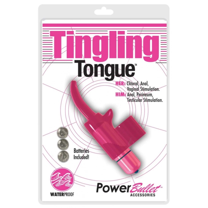 Wibrator na palec - PowerBullet Tingling Tongue Pink